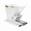 Vestil Medium Duty Self-Dump Hopper .33 Cubic Yard 4000 lb White D-33-MD-WHT